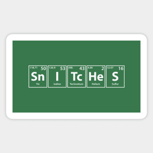 Snitches (Sn-I-Tc-He-S) Periodic Elements Spelling Sticker